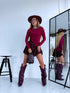 Tops "TWIST ME UP" HS9866 - BORDO